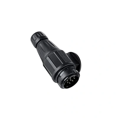 Abbildung von BEIJISTAR Anhängerstecker 13 Polig, mit Wasserfester Dichtung, nach ISO 11446, 12V Wasserdichter Poliger Anhängerstecker, Hänger Stecker, für PKW LKW RV Boot Anhänger