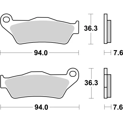 Abbildung von BREMBO 07BB04CC Bremsbelagsatz Keramik