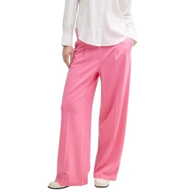 Abbildung von TOM Tailor LEA WIDE LEG Stoffhose, Damen, Größe: 34x30, Bright rose