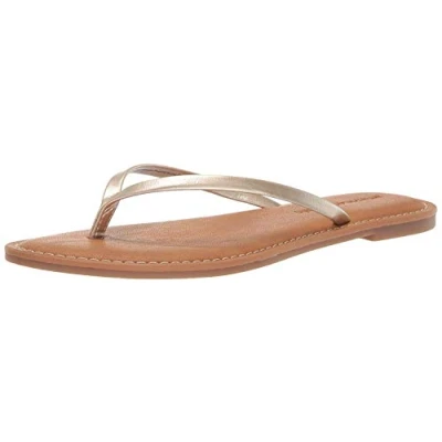Abbildung von Amazon Essentials Damen Zehensandale, Gold, 42 EU