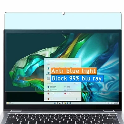Abbildung von Vaxson 2 Stück Anti Blaulicht Schutzfolie kompatibel mit Acer Aspire 3 Spin 14 A3SP14 31PT 14&quot; Laptop Bluelight folie folien Displayschutzfolie （ nicht Panzer Schutz Glas PanzerGlas ）
