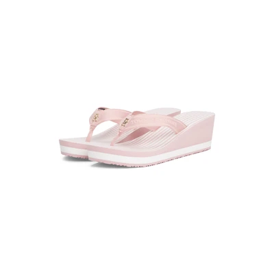 Abbildung von Tommy Hilfiger LOGO Webbing Zehentrenner, Damen, Größe: 40, Foggy pink Schuhe