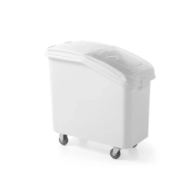 Abbildung von HENDI Lebensmittel Trolley 81 Liter Polyethylen Kunststoff 33 x 74 71 cm Transport Aufbewahren in Küchen 4 Rollen, Gastro Wagen