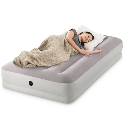 Abbildung von Intex Luftbett Dura Beam Prestige mid rise mit USB150 Pumpe