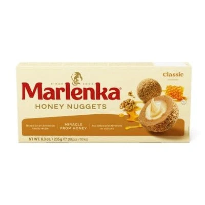 Abbildung von Marlenka Honigkugeln Delicious Honey Nuggets Gebäckkugeln mit Honig 10 Bälle 235g KLASSISCH
