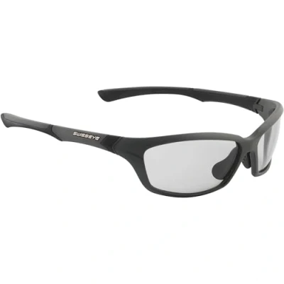 Abbildung von SWISSEYE Drift Sportbrille (100% UVA , UVB und UVC Schutz, verstellbarer Nasenbereich &amp; gummierte Bügelenden, splitterfreies Material TR90, inkl. Etui Wechselscheibe), anthracite matt/black
