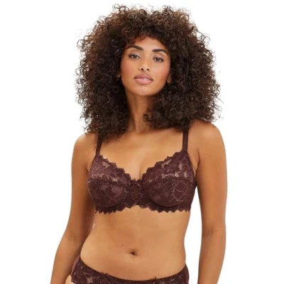 Abbildung von SANS COMPLEXE Women&#039;s Arum Full Coverage Bra, Bitter Chocolate, 85C