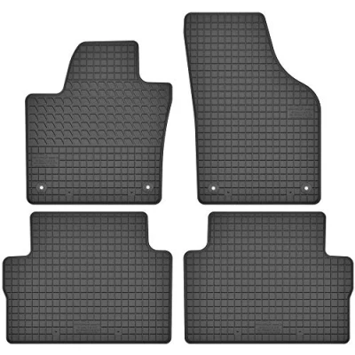 Abbildung von Fußmatten Vorne und Hinten 4er Set für VW Sharan II 2 ab 2010 7N 7 Sitzer Gummi Gummimatten