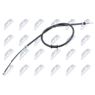 Abbildung von NTY HLR FT 005 Handbremsseil hinten links 1425, 1165 Trommelbremse FIAT: Panda III Schrägheck