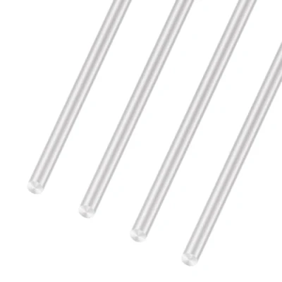 Abbildung von LAVMHAB 6063 Aluminium Rundstab 6mm x 200mm, solide runde Schäfte Stäbe für DIY Bastelmodelle (4 Stück)