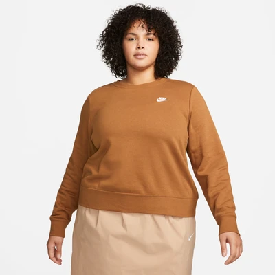 Abbildung von Nike Sportswear SWEATSHIRT CLUB FLEECE WOMEN&#039;S CREW NECK (PLUS SIZE)