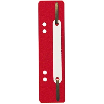 Abbildung von Exacompta 426003B 250er Pack Plastik Heftstreifen rot. Aus PP Folie kaufmännische Heftung Aktendulli Hefter Schnellhefter ideal für Büro und Schule