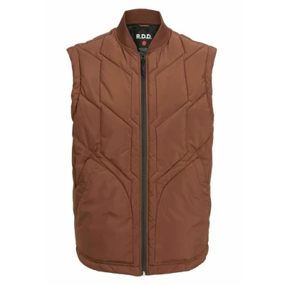 Abbildung von R.D.D. Royal Denim Division Bernie Stepp Weste, Herren, Größe: Medium, Cocoa brown