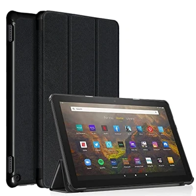 Abbildung von ODQQDO Fire HD 10 Tablet Hülle,Tablet Hülle für Amazon Kindle 10(Nur kompatibel 11 Generation, 2021),mit automatischer Weck/Schlaffunktion,Nicht mit Huawei,Samsung,Black