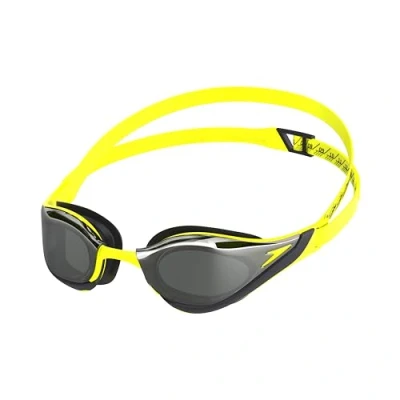 Abbildung von Speedo Fastskin Pure Focus Mirror Schwimmbrille für Unisex Erwachsene, Hyper Yellow/Smoke/Silver Mirror, One Size
