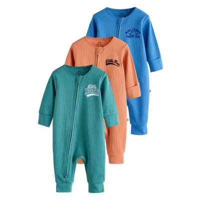 Abbildung von Next Regular FIT 3 PACK Pyjama für Kinder, Größe: 50, Blue green