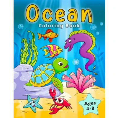 Abbildung von Ocean Coloring Book: Fish &amp; Underwater Sea Animals to Color for Kids Ages 4 8 (Coloring Books Kids)