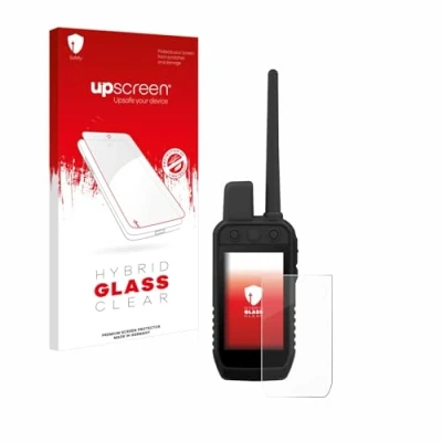Abbildung von upscreen Schutzglas für Garmin Alpha 300 K Schutzfolie, Glas Folie [Klar, 9H Panzerschutz, Anti Fingerprint]