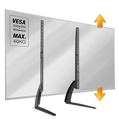 Abbildung von RICOO FS502 TV Standfuß, (bis 65 Zoll, Ständer Ersatz Füße Fernseher Standfuß Stativ Fernseherständer)
