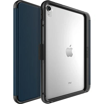 Abbildung von OtterBox Symmetry Folio Hülle für iPad 10,9&quot; (10. gen 2022), stoßfeste, sturzsichere, dünne Schutzhülle, nach Militärstandard getestet, Blau
