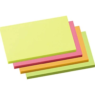 Abbildung von Soennecken Haftnotiz 5835 125x75mm neonfarben 4x100 Blatt 4 Stück