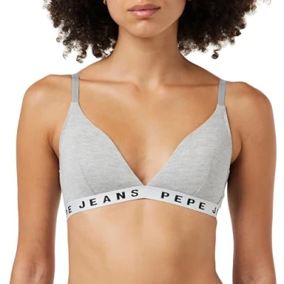 Abbildung von Pepe Jeans LOGO B Triangel BH, Damen, Größe: Large, Grey marl