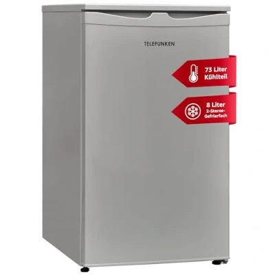 Abbildung von Telefunken Kühlschrank CF 32 152 S, 83.8 cm hoch, 48 breit, 81 Liter Nutzinhalt, mit Gefrierfach (2 Sterne), klein, freistehend