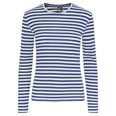 Abbildung von Pieces RUKA Langarmshirt Bellwether blue, Damen, Größe: Large, blue