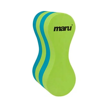 Abbildung von MARU Unisex Jugend Swimming Pull Buoy, Lime/Blau, Für Kinder