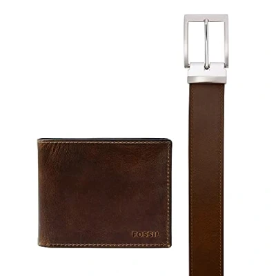 Abbildung von Fossil GIFT SET Geldbörse, Herren, Größe: One Size, Dark brown