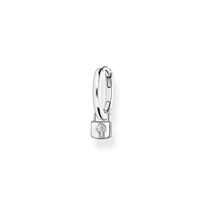 Abbildung von Thomas Sabo Einzel Creole mit Schloss Anhänger 925 Sterling Silber CR700 051 14