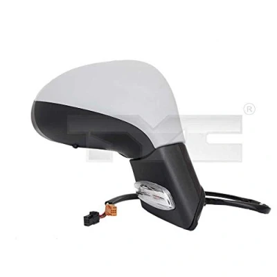 Abbildung von Außenspiegel Tyc 326 0090 links grundiert für elektr.Spiegelverstellung, konvex, beheizbar, elektrisch anklappbar PEUGEOT: 207 Schrägheck, CC