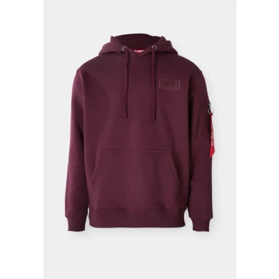 Abbildung von Alpha Industries Herren Back Print Hoodie, Dark Cherry, XXL