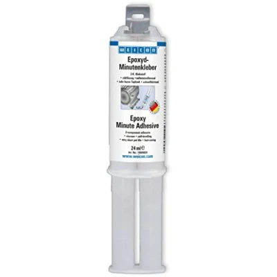 Abbildung von WEICON Epoxyd Minutenkleber 24 ml, 5 Minuten Epoxi, Epoxidkleber 2K, transparent