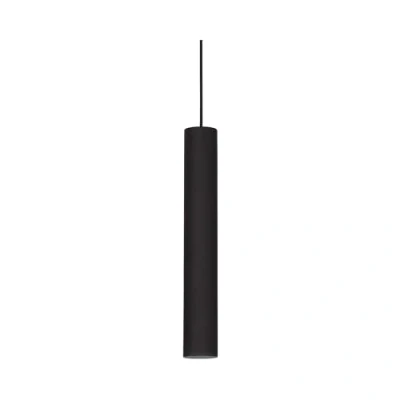 Abbildung von LED Pendelleuchte Look in schmaler Form, schwarz