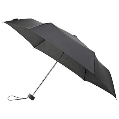 Abbildung von Mini max Parapluie de poche compact et léger pliant Résistant au Vent Noir Regenschirm, 22 cm, 90 liters, Schwarz (Noir)