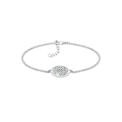 Abbildung von Elli Flower OF LIFE Armband silvercoloured, Damen, Größe: 17, Silver coloured