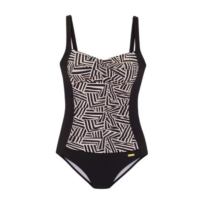 Abbildung von Lascana CLEO Badeanzug, Damen, Größe: 90B, Black creme