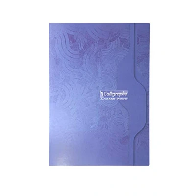 Abbildung von Clairefontaine 7123C Packung mit 10 Heften Calligraphe geheftet, DIN A4, französische Lineatur, 48 Blatt, 70 g, farbig sortiert, 1 Pack