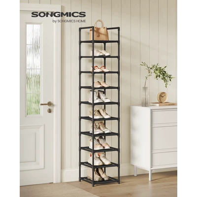 Abbildung von SONGMICS Schuhregal Schuhschrank, mit 10 Ebenen,Metallgestell,Schuhablage