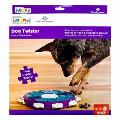 Abbildung von Nina Ottosson Aktivitätsspielzeug Dog Twister Level 3 Lila/Türkis/Weiß