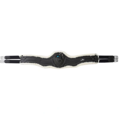Abbildung von eQuick Sattelgurt ES Jumping Fluffy Schwarz 135cm
