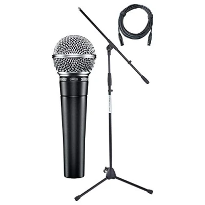 Abbildung von Shure SM58 LCE Mikrofon Set (Gesangsmikrofon inkl. Mikrofonständer &amp; Mikrofonkabel)