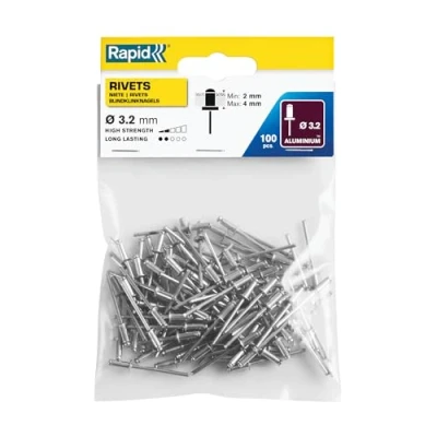 Abbildung von Rapid 5000377, Aluminium, Stahl, Edelstahl, RP10 , RP40, RP60, RP100, 3,2 mm, 8 15 mm