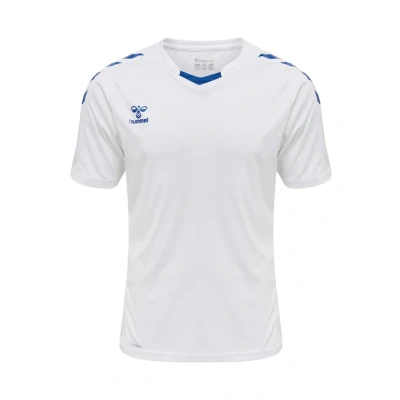 Abbildung von Hummel Hmlcore XK POLY S/S Tshirt print, Herren, Größe: Large, White true blue