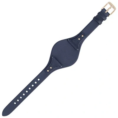 Abbildung von Fossil Uhrenarmband 18mm Leder Blau ES 3838 LB ES3838