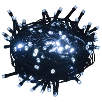 Abbildung von vidaXL LED Lichterkette mit 300 LEDs Weihnachtsbeleuchtung DIY Dekoration Weihnachtsdeko Außen Innen Garten Party Hochzeit Kaltweiß 30m PVC