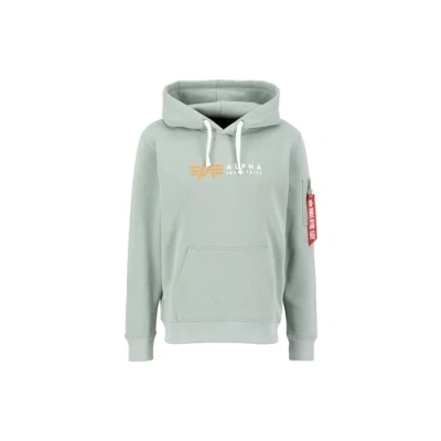 Abbildung von Alpha Industries Label Sweatshirt, Herren, Größe: 3XL, Dusty green