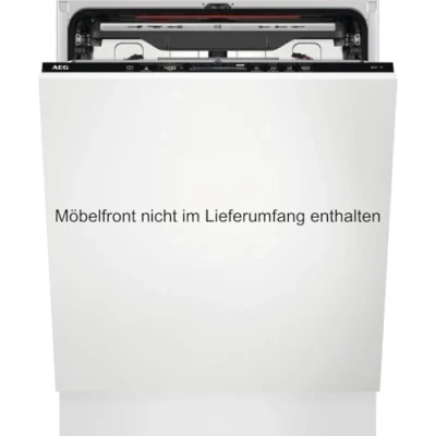 Abbildung von AEG Vollintegrierter Geschirrspüler 60cm, WiFi, Spülmaschine Serie 7000: mit Glasschutz, Energieklasse A 10%, Besteckschublade, Innenbeleuchtung, TimeBeam, 40dB, ComfortRails, 14 MG, FSE7770AP