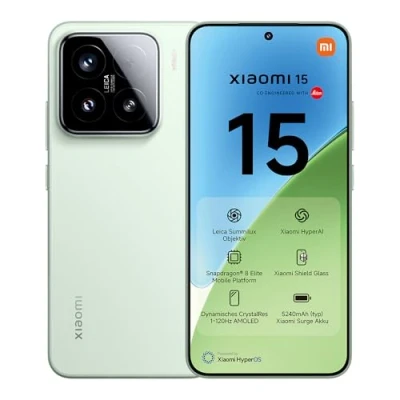Abbildung von Xiaomi 15 Smartphone, 12+512GB, Grün, Handy ohne Vertrag, 50MP Leica Kamera, 120Hz WQHD+ AMOLED Display, Snapdragon 8 Elite, 5240mAh, 90W HyperCharge, Hyper AI, Dual SIM